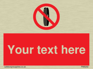 Custom Do Not Change Grinding Wheel Sign