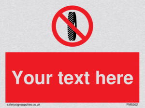 Custom Do Not Change Grinding Wheel Sign