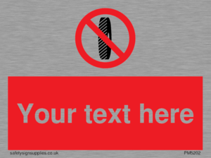 Custom Do Not Change Grinding Wheel Sign