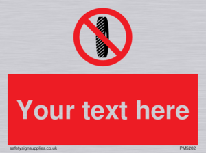 Custom Do Not Change Grinding Wheel Sign