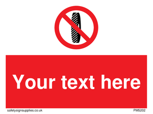 Custom Do Not Change Grinding Wheel Sign