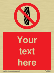 Custom Do Not Change Grinding Wheel Sign