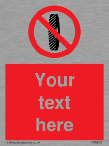 Custom Do Not Change Grinding Wheel Sign