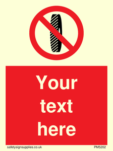 Custom Do Not Change Grinding Wheel Sign