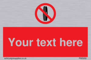 Custom Do Not Change Grinding Wheel Sign