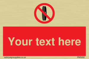 Custom Do Not Change Grinding Wheel Sign