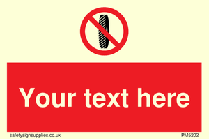 Custom Do Not Change Grinding Wheel Sign