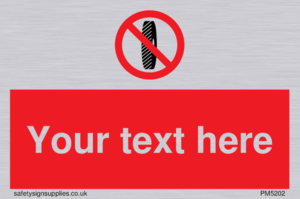 Custom Do Not Change Grinding Wheel Sign