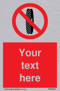 Custom Do Not Change Grinding Wheel Sign