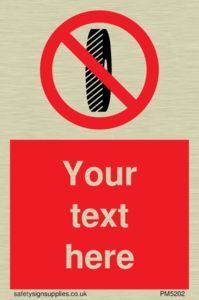 Custom Do Not Change Grinding Wheel Sign