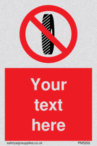 Custom Do Not Change Grinding Wheel Sign