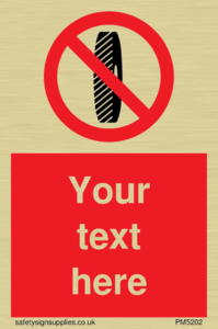 Custom Do Not Change Grinding Wheel Sign