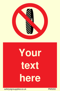 Custom Do Not Change Grinding Wheel Sign