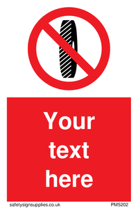 Custom Do Not Change Grinding Wheel Sign