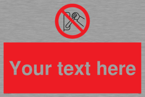 Custom Do Not Operate Sign