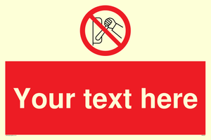 Custom Do Not Operate Sign