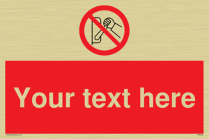 Custom Do Not Operate Sign