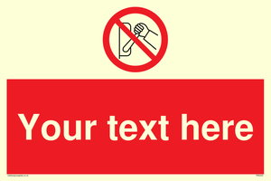 Custom Do Not Operate Sign