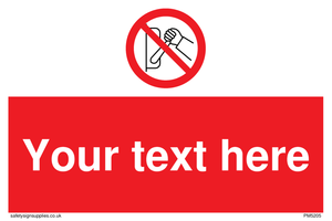 Custom Do Not Operate Sign