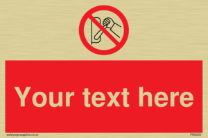 Custom Do Not Operate Sign