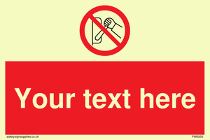 Custom Do Not Operate Sign