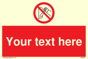 Custom Do Not Operate Sign