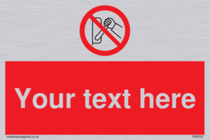 Custom Do Not Operate Sign