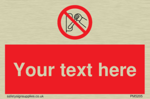 Custom Do Not Operate Sign