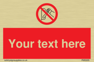 Custom Do Not Operate Sign