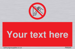 Custom Do Not Operate Sign