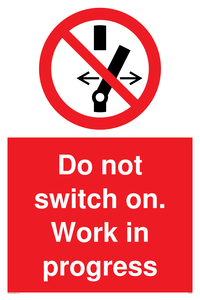 Do not switch on. Work in progress