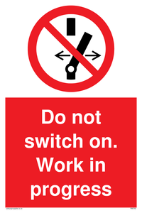 Do not switch on. Work in progress