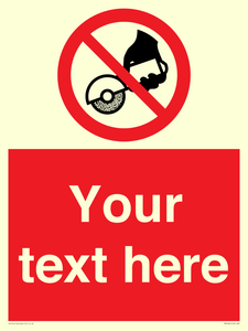 Custom Do not use with hand held grinding machine