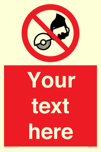 Custom Do not use with hand held grinding machine