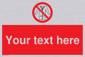 Custom No Lab Coats Sign