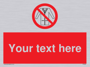 Custom No Lab Coats Sign