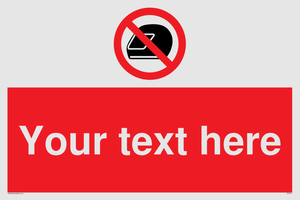 Custom No Motorcycle Helmets Sign