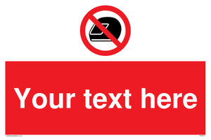 Custom No Motorcycle Helmets Sign