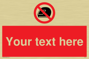 Custom No Motorcycle Helmets Sign