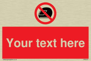 Custom No Motorcycle Helmets Sign