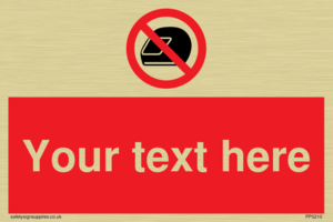 Custom No Motorcycle Helmets Sign