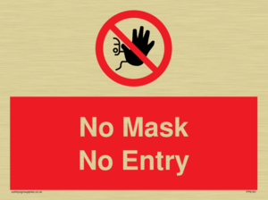 No Mask No Entry