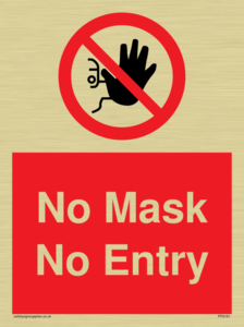 No Mask No Entry