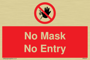 No Mask No Entry