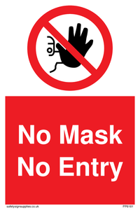 No Mask No Entry