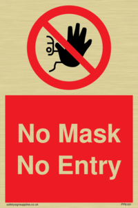 No Mask No Entry