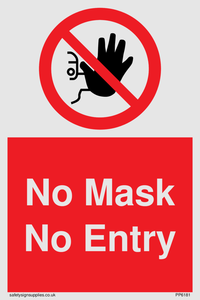 No Mask No Entry
