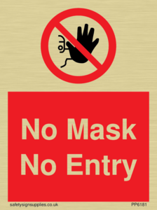 No Mask No Entry