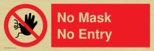 No Mask No Entry