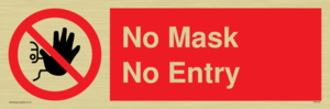 No Mask No Entry